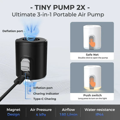 Flextailgear Rechargeable Tiny Pump 2X