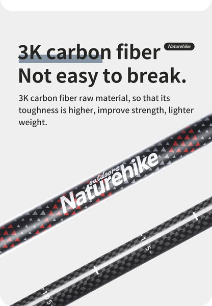 Naturehike Carbon Fiber Telescopic Trekking Poles