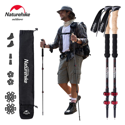 Naturehike Carbon Fiber Telescopic Trekking Poles