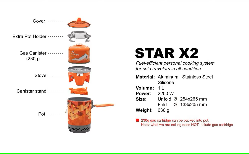 Fixed Star X2 Backpacking Stove System