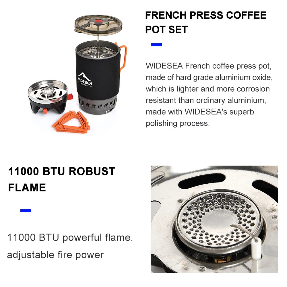 Portable Cooking System with French Press